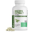 Bronson Bacopa Monnieri Extract 500 mg - edistää mielen selvyyttä ja aivojen toimintaa - Ei GMO, 90 kasvissyöjä kapselit