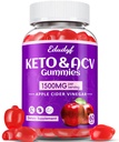 Keto ACV Gummies - 1500mg Apple Siideri Viinietikka Gummies Probiootit, B12 ja Keto Support, Detox & Cleanse, GMO vapaa & Vegan - 60 Count...