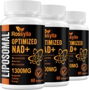 1300 MG Liposomaalinen NAD+- lisäannos . Tehostaminen NAD+ Täydennys ikääntyminen Defese, Cellular Energy, pitkäikäisyys 180 Count