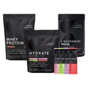 Sports Research Multi Flavor Hydrate Electrolytes Packets, Hollantilainen suklaa Makua Heraproteiini Isolaatti Powder ja maustettu L-glutamiini