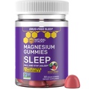 Sleep Magnesium Gummies kanssa Melatoniini - 200 mg Magnesium Citrate - Melatoniini Gummies for Sleep Quality - Nighttime Aid aikuisille kamomilla - 30 Mixed Berry Chewables