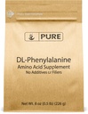 Puhtaat alkuaineet DL-Fenyylialaniinijauhe (8 oz) aina puhdas, ei täyteaineita tai lisäaineita