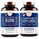 WINDSOR BOTANICS Cortisol Blocker ja Multi Collagen Burn - Kauneus ja mieliala tuki Bundle