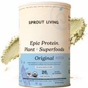 Sprout Living Plant Based Protein & Superfoods Powder, Original, Unmariored 