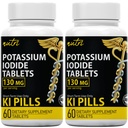 Nature's Fusions Kalium Iodide Tabletit 130 mg (pakkaus 2) - (120 tablettia) EXP 10/2032 - Ki Pills - Yoduro de potasio