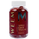 WEEM Apple Siideri Viinietikka Gummies - Natural, Vegan ACV Foolihappo - Gluteeniton - B12-vitamiini Premium Detox & Weight Supplement - auttaa digestio naisten ja miesten