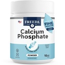 Freeda Kalsiumfosfaattijauhe Kosher Mineral Supplement for Bone & Joint Health in Men, Naiset, Koirat & Kissat Luuvahvuus Powder with Calcium and Fosforus