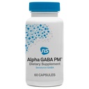 NeuroScience GABA PM Calm Sleep Aid for Aikuinen - 400 mg L Theanine Supplement with 5 HTP for Brain Support & Magnesium for Sleep - rauhoittaa yliaktiivinen mielen ja kilpa-ajatuksia (60 kapselia)