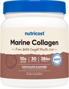 Nutricost Marine Collagen (Chocolate Flavor) 30 Tarjoilut - Collagen täydentää Wild Caught Pacific turskaa