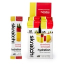 Skratch Labs Hydration Packets Hydration Drink Mix, Strawberry Lemonade (20ct) - Elektrolyttijauhe kehitetty urheilijoille ja urheilu suorituskykyä, Gluteeniton, Vegan, Kosher