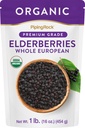 Piping Rock Elderberryt Kuivatut Luomu 1lb Bulk Supplement 