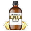 Kolloidinen kultaliuos, 50 PPM, 500 ml, korkea puhtaus 99, 99%