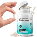 Magnesium Bisglysinaatti 200 mg - suuri imeytyminen Kelatoitu magnesium täydennysosa - hellä vatsa, gluteeniton, tukee unta, lihaskramppeja ja positiivinen mieliala - 120 kapselia (pakkaus 1)