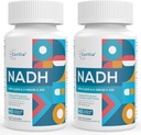 NADH 50mg + CoQ10 200mg + D- ribose 150mg täydentää, parantaa NAD+ Energiaa, väsymystä, Nikotinamidin vähentämistä Adeniinidinukleotidia, 120 kasviskapselia