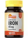 Sundance Iron 45mg Slow Release Pillerit ... 50 tablettia...