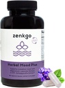 Zenkgo Ashwagandha, 5-HTP, Laventeli, Mucuna, L-tryptofaani - Mielen tuki täydentää, kasvi-Baseed, Herbal Mood Plus auttaa rauhallisen mielen ja stressin lievittäminen, emotion Blavalance, Positibility (60Ct/30Day)