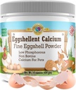 Kalsium koirille ja kissoille - Fine Eggshell Powder - Vahva hip & Joint täydennysosa koirille ja kissat- ravintolisä - Ei lisäaineita - Lemmikkieläinten ystävä munathelent kalsium 16oz