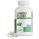 Bronson Ginkgo Biloba Extra Strength tukee aivojen toimintaa ja muistitukea, 250 kasvissyöjän kapselia