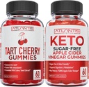Atlantis Nutrition Tart Cherry 60 Gummies + Sokeriton Keto Apple Siideri Viinietikka 60 Gummies