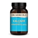 Tohtori Mercola Kalsium D3 & K2 - Tukee luun ja sydämen terveyttä* - Kalsium D3 & K2 - Munankuori-Derived - Ei-GMO, Gluteenittomat & soijattomat - 90 kapselia (90 annosta)