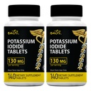 Kaliumjodididabletit (pakkaus 2) 130 mg - 280 tablettia EXP 10/2032 - YODO Naciente - KI Pillerit - Yoduro de Potasio - Nutri Lisäravinteet