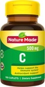 Luonto valmistettu C-vitamiini 500 mg Caplets 100 Ct
