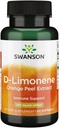 Swanson D-Limonene - Orange Peel Extract Supplement Promoting Cellular Health - High Potency Formula Supporting Health Defense - (60 kapselia, 250 mg Each) (1 pakkaus)