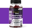 Sinkki+Magnesium+Vitamin B6 Max Strength Gummies - Vahva Kaikki luonnolliset Sinkki, Magnesium, B6 immuunitukea ja lihasten energia & Recovery