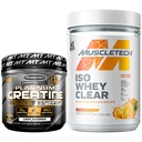 MuscleTech Creatiini + Heraproteiini Isolaatti Platinum Creatiini Iso Whey Clear, Orange