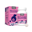Nutramax Proviable Probiootit koirille, Päivittäinen digestiivinen terveys täydentää useita kantoja Bakteerien, Dog Probiootit Plus Prebiootit, 60 purutabletit