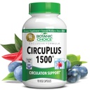 Kasvitieteellinen valinta CircuPlus 1500 - Heart Health & Circulation ja Vein Support Supplement - B-vitamiini, Cayenne Pepper, Hawthorn, Ginkgo Biloba aikuisille Miehet ja naiset (90 kapselia)