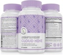 Cloud 9 - All Natural Sleep Aid Supplement - Rentouttava Vitamiini & Kasviperäisiä Formula - 10 mg Melatoniini Kalsium Magnisium L-Theanine 5-HTP GABA St. John's Wort Ashwagandha Chamomile & More 60 Vegan Kapselit