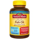 Nature Made Extra Strength Omega 3 Fish Oil Lisäravinteet, 2800mg, Fish Oil Omega 3 Lisäravinteet Etyyli Esters for Healthy Heart, aivot, silmät, Mielialatuki, 60 Softgels, 30 päivän tarjonta