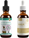 Rejuvica Health Active Adrenal + Aktiivinen Maca - Tuki energia + stressi - Nesteen toimitus parempaan imeytymiseen - Rhodiola, Maca, Pyhä Basil, Ashwagandha & enemmän!