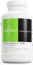 DaVinci Labs Pureskeltava C-300 - Support to Support Immuuniter Health, Cholesterol ja Collagen Production - kanssa C-vitamiini, Pektiini ja enemmän - Gluteeniton - Orange Ananas Flavor - 90 Kasvissyöjä Tabletit