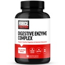 FORCE FACTOR Dgestive Enzymes Complex tukemaan ruoansulatusta, Gut Health, ja tarjota turvotusta helpotusta naisille ja miehille, Full- Spectrum 10 Dgestive Enzymes, non-GMO, 90 kapselia