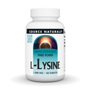 Source Naturals L-Lysine Free Form, 1000 mg - Aminohappolisä tukee energia & Collagen * - 50 tablettia