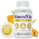 Zen Nutrients WoundVite Pre & Post Leikkauksen tuki, arpi- ja haavahoito, arpihoito, muovi- ja yleiskirurgia, parantava nopeampi ja aids Recovery Aika w/Bromelain, Turmeric & Arnica - 60 Vegan Caps