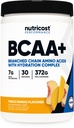 Nutricost BCAA + Hydration Powder (Peach Mango) 30 Tarjoilut - Haaraketjuiset Aminohapot Hydraation Complex - Gluteeniton, ei-GMO