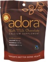 Adora Premium D3-vitamiini Magnesium ja kalsiumlisä, 500 mg, maitosuklaa, 30