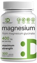 Magnesium Glycinate 400 mg, 300 kapselia ... 100% kelated for Easy Imeytyminen...