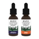 Host Defense Bundle kanssa leijonan mane Extract, 1 fl oz & Cordyceps Extract, 1 fl oz - Tuki aivojen terveys, muisti & Focus - Immuuni-ja energiatuen täydentää *