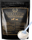 Dermatiitti Ihon ja turkin täydentää koirille ja kissoille - edistää terve iho ja turkki koirille ja kissoille - auttaa w/Itch, kuiva iho + muut oireet - Natural Vet-Approved Powder Formula - 200G