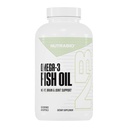 NutraBio Omega 3 Fish Oil Lisäravinteet, 2000mg, 400 Softgels - EPA DHA Omega 3 rasvahappo täydentää auttaa tukemaan terve sydän