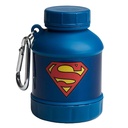 Smartshake Justice League Whey2Go Superman Protein Powder Storage Container 50g BPA Free Shaker Bottle Funnel Whey Protein Powder + Protein Shakes 110ml, DC Comics Superman Lahjat miehille