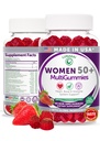 Lunakai USA Made 50 Plus Naisten monivitamiini Gummies - herkullinen Formula Enhanced with Essential Vitamiinit & Minerals for Health & Vitality - 60ct