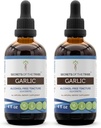 Valkosipuli Tincture alkoholiton nesteuute, valkosipuli kuivattu sipuli (2x4 FL OZ)