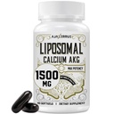 Liposomaalinen kalsium AKG täydennys 1500 MG (Alpha-Ketoglutarinen happo), korkea imeytyminen, tehokkaampi kuin AAKG, Ca AKG pitkäikäisyys, ikä puolustus, solua energia, aineenvaihdunta, 60 Softgels