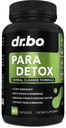 DR. BO para Cleanse Human Detox Guard - Intestinal Pillerit Tuki ihmisille - Pro Gut Health Intestine Supplement Smach aikuisille - Herbal Wormwood Black Walnut Complex & Cloves - 60 kapselia