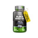 ORZAX 1000 mg musta siemenöljy Orgaaninen kylmäpuristetut kapselit 20 mg Thymokinonia, hyvää hiusta, ihoa ja niveliä (60 pehmeää geelikapselia)